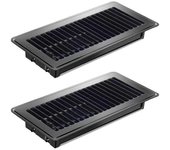 Registro de piso de 2 piezas de 4x10 pulgadas, rejillas de ventilación de piso de alta resistencia, cubiertas de ventilación de aire caliente, cubi...