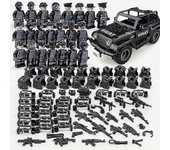 22 pcs Guerras militares bloques de construcción ensamblados Fuerzas especiales Soldados Ladrillos Armas Armas Juguetes de ladrillo compatibles