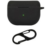 Tapa de la bandeja de carga de auriculares para Jabra Elite 10 2023, funda de silicona para auriculares Bluetooth con hebilla Negro