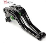 Manetas de freno de embrague ajustable CNC verde de motocicleta de alta calidad para Kawasaki z800 Z800E 2013 2014 2015 2016 Black Green