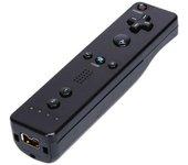 Unbrand Mando a distancia inalámbrico para Wii y para Wii U y consola Wiimote Negro