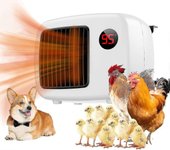 Calentador para perros con termostato, calentador para mascotas de 300w / 600w con cable anti masticación y protección segura contra sobrecalentami...