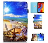 Para Lenovo Tab M11 / Xiaoxin Pad 11 2024 Funda de cuero con patrón de impresión de tableta con ranuras para tarjetas Multicolor Style N