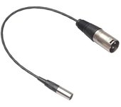 Cable de audio XLR macho de 3 pines a 3 pines macho Cable de audio XLR macho a mini XLR macho Negro