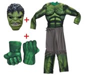 2025 niño verde héroe gigante muscular disfraces de Halloween Fancy Niños superhéroes carnaval Cosplay ropa máscara niños Navidad regalos