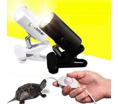 Kit de lámpara de reptil con clip-on soporte de luz de cerámica Turtle Basking Uv Heating Lamp Set Tortugas Lizard Lighting