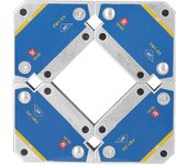 4pcs Fijador de soldadura magnética 45 ° 90 ° 135 ° Posicionador de soldadura magnético multiángulo Ferrita Auxiliar Locato