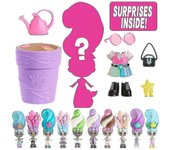 Flowerpot Doll Regando Florecerá Pelo Largo Novela Divertida Caja Ciega Muñeca De Juguete [hy]