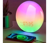 Natural Sunrise Sunset Light Alarm Clock Bedside Sleep Aid Colorful Led Night Light K8 Full Screen Como se muestra
