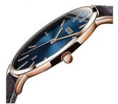 Reloj de cuarzo ultra delgado Hombres Olevs Luxury Rose Gold Reloj para hombres