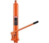 Succebuy Gato de ariete largo hidráulico, cilindro de elevación del motor de 8 toneladas con bomba de doble pistón y base de horquilla, cilindro de...