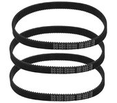 3Pcs 3M-384-12 Correa de transmisión para bicicleta eléctrica E-bike Scooter Motocicleta Negro