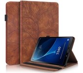 Funda de cuero para Samsung Galaxy Tab A 10.1 (2016) T580/T585 Marrón