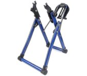 Soporte de alineación de rueda de bicicleta plegable Herramienta práctica de reparación de mantenimiento de ruedas de bicicleta para 24-28 pulgadas...