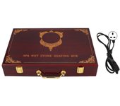 Calentador de calentador de piedra caliente de caja de calefacción de piedra de masaje eléctrico portátil profesional para el centro de spa en el h...