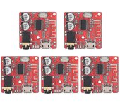 5pcs Diy Bluetooth 5.0 Placa receptora Placa decodificadora sin pérdida Módulo de música estéreo inalámbrico, altavoz Am Color de la imagen