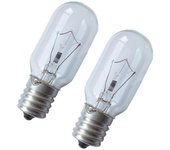 2Pcs E17 Bombilla de horno Resistencia a altas temperaturas Lámpara de horno de horno de horno de microondas de vidrio profesional para secadora Tr...