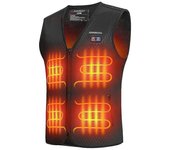 Chaleco calefactable de motocicleta Chaleco calefactado para hombre con 8 zonas de calentamiento Chaleco calefactor eléctrico USB para esquiar Pesc...