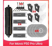 Pieza de repuesto para Dreame Mova P50 Pro Ultra Cepillo Lateral Principal HEPA Filtro Mop Pad Bolsa de Polvo Va Como se muestra