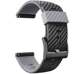 Compatible para Suunto 7 9 Baro D5 Correa de repuesto de silicona ajustable Correa de repuesto Pulseras impermeables lavables Gris negro 2