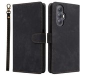 Para Cubot Max 5 Estuche Billetera RFID Bloqueo Cubierta De Cuero PU Vista Del Soporte - Negro Multicolor Black