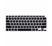 Piel de cubierta de teclado de silicona para MacBook Air de 13 pulgadas A2337 M1 Chip Touch ID lanzado en 2020 compatible con A2179 Negro