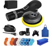 Kit de pulidores y pulidores para automóviles dless con 2 pulidoras sin escobillas con batería recargable de litio de 12 V con velocidad variable, ...