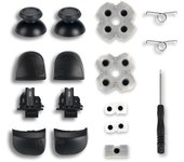 Para controlador de PS5 L1-R1 L2-R2 Botones de disparo 3D-Stick analógico + kit de reparación de destornillador de botón de goma conductora duradero