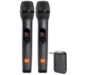 Nuevo Micrófono Universal USB para el Hogar Micrófono Inalámbrico Radio de Transmisión en Vivo Pantalla Digital Micropho Negro