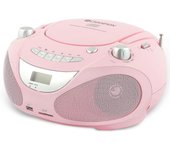 Champion Boombox CD/Radio/MP3/USB Rosa
