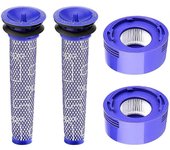 4Pack Reemplazo de filtro para V7, V8 Animal y V8 Absolute Aspiradora inalámbrica HEPA Filter Repl como se muestra