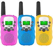 Yuxin Paquete de 3 Walkie Talkies para niños con radio de 2 vías para niños y niñas