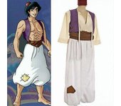 Hombres Príncipe árabe Aladdin Genie Cosplay Fiesta de disfraces Disfraces Up L