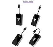 Adaptador inalámbrico 2 en 1 para Android Carplay Adaptador inalámbrico USB Adaptador para coche Convertir Android Auto con cable en inalámbrico