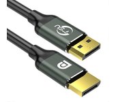 DisplayPort 1.4 8K 4K HDR 144Hz 165Hz Adaptador de puerto de pantalla para video PC Laptop TV DP 1.4 Display P gris plateado