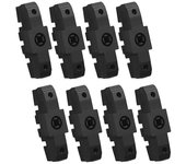 8 pares de zapatas de freno de bicicleta para HS11 / HS22 / HS24 / HS33 / HS66 Zapata de freno V-Brake Pad de 50 mm Bicicleta de carretera A Negro