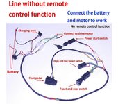 12V6V24V Kit de cables e interruptores modificados para niños de coche eléctrico de bricolaje, con control remoto Bluetooth 2.4G Coche eléctrico pa...