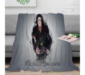 Manta de lana con estampado de otoño / invierno de Michael Jackson para niños, niños, niñas, manta de felpa manta peluda para sofá cama sofá g 60x5...