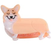Animal Shape Hair Claw Clips Non Slip Grab Grip Acetate Barrettes Dog Hairpin Corgi