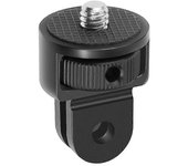 SS45181-A1 Adaptador de trípode de tornillo de aleación de aluminio de 1/4 de pulgada para Insta360 Gopro DJI, rotación de 360 grados Multicolor Black