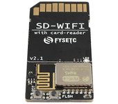 SD-WIFI con módulo lector de tarjetas Ejecute ESPwebDev Mod de transmisión inalámbrica USB a chip serie integrado Negro