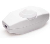 Regulador de luz, interruptor giratorio con 220-230V blanco, pulsador para LED regulable