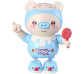 Fashion Muñeca de juguete que baila del cerdo de las mascotas electrónicas, iluminación eléctrica de la música que se retuerce el columpio de la iz...