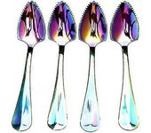 Cucharas de pomelo de acero inoxidable para cítricos, Rainbow Magic Mirror