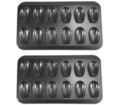 2 paquetes de olla antiadherente para magdalenas, molde para hornear 12 con bandeja para hornear pasteles Bandeja para hornear antiadherente de cho...
