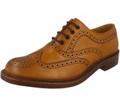 Hombre Loake 1880 bronceado cuero Brogues Ashby Tan (marrón) UK 8