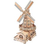 Ubiuo Madera holandés molino de viento 3d rompecabezas modelos kits reunidos educativo 3d puzzle desafío regalo para adultos