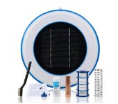 Solar Piscina Ionizador Cobre Ion Plata Piscina Purificador Piscina Resistencia a las algas Menor cloro al aire libre Blanco
