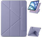 Para iPad mini (2024) (2021) Funda PC PU Cuero Origami Soporte Magnético para Tableta - Lavanda Púrpura Multicolor Lavender Purple