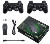 20000+ Juegos Consola de juegos inalámbrica 4K, con controladores 2.4G (64G) Consola de juegos retro inalámbrica Negro